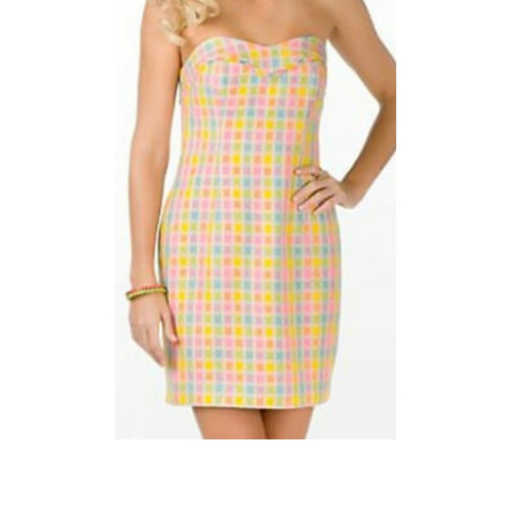 Lily Multi-color Strapless Dress